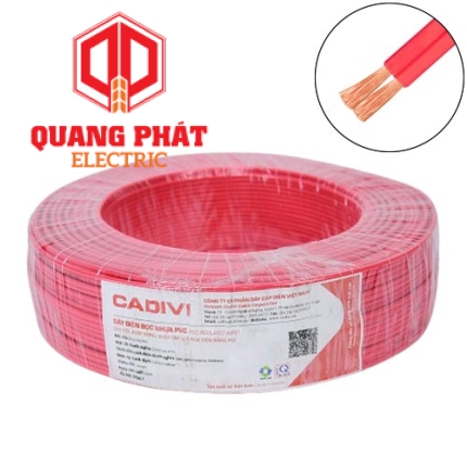 Dây điện đơn mềm Cadivi VCm- 0.75 (1x24/0,2) -300/500V