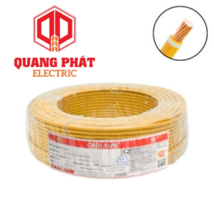 Dây điện 1 lõi Cadisun CV-1x50mm2–0.6/1KV (Vàng)