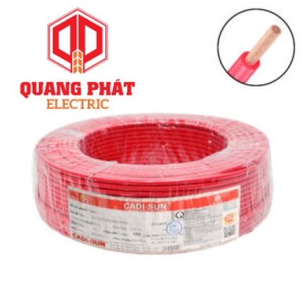Dây điện 1 lõi Cadisun VCSF-1×0.5mm2–300V, 500V (Đỏ)